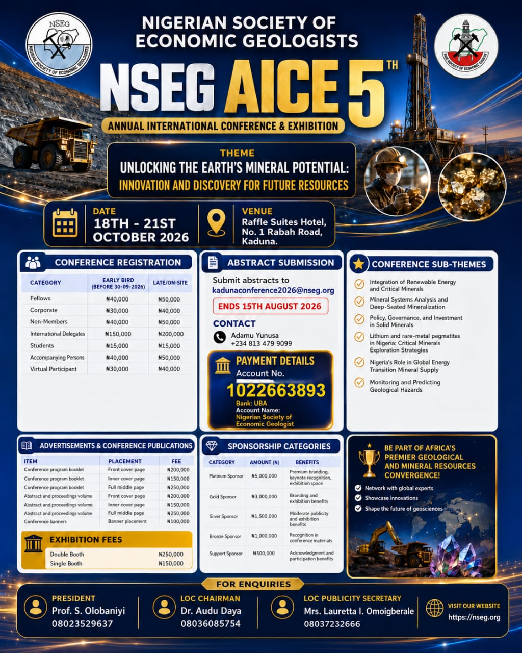 5TH NSEG ANNUAL INTERNAL CONFERENCE AND EXHIBITION